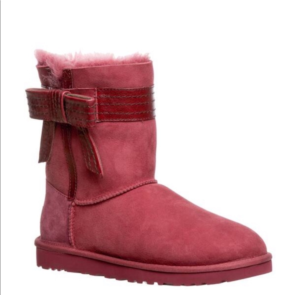 UGG “Josette” Burgundy Boots